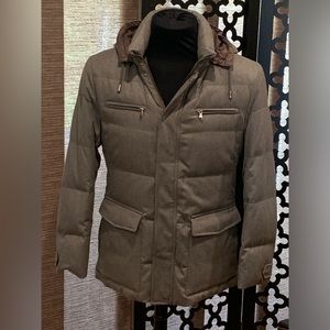 Brunello Cucinelli Cashmere Coat with Hoodie sz Med NWOT